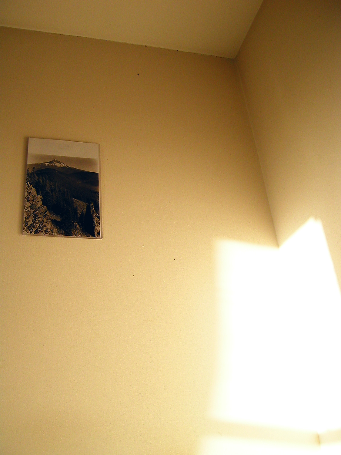 It is a corner, with shadow and light.
