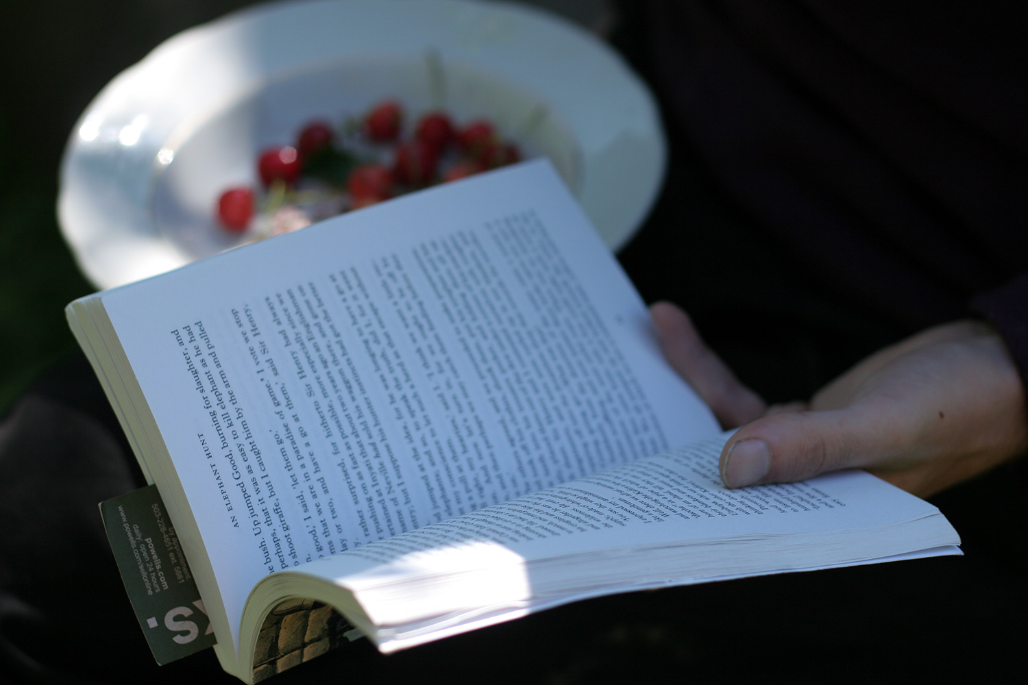 cherries and reading