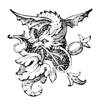 A decorative dragon