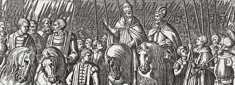 Pope Clement VII meets with Emperor Charles V