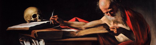 St. Jerome doing a bit of writing.