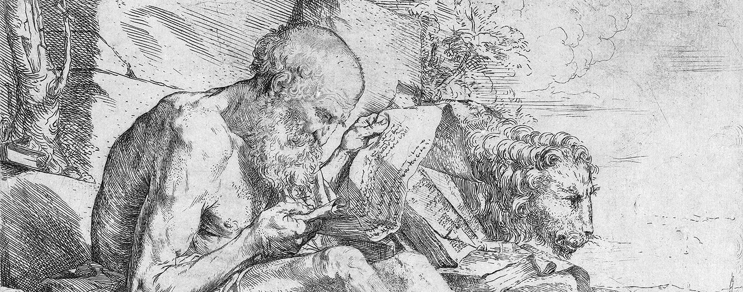 St. Jerome, reading in the fresh air.